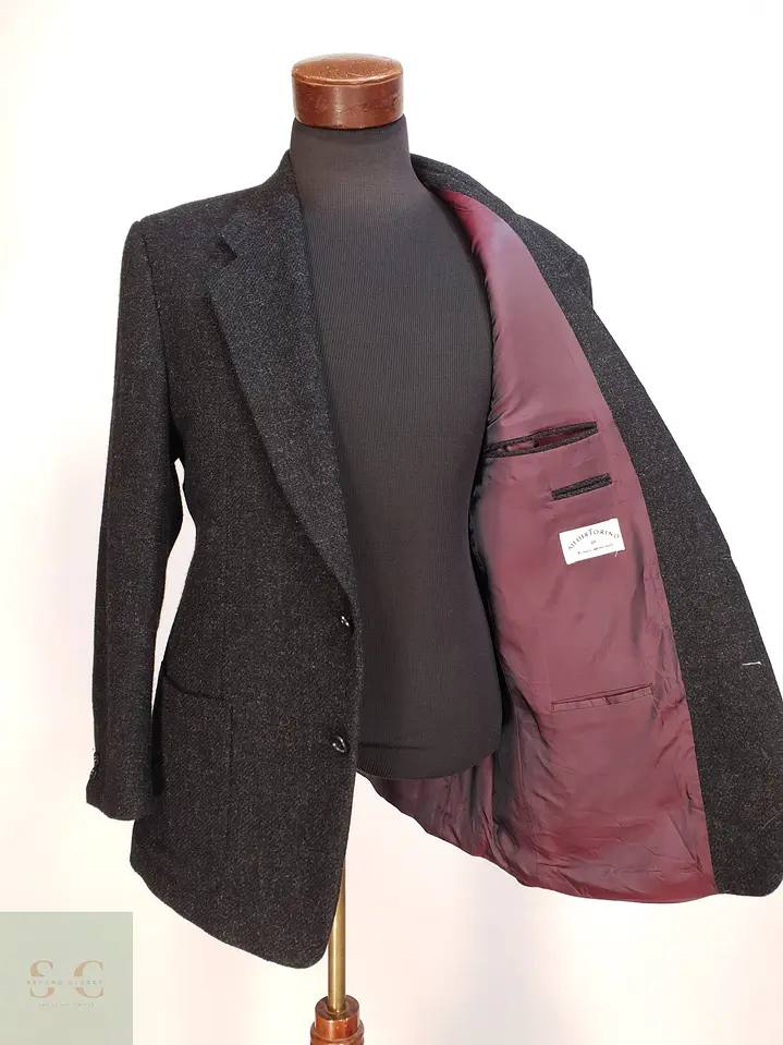 Blazer Clásico de Paño Marengo en Lana Virgen Británica Atelier Torino Talla ML 6