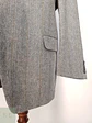 Blazer en Espiga de Lana de Cordero con Finas Rayas Lanificio di Pray Talla LXL - Miniatura 2