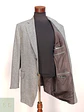 Blazer en Espiga de Lana de Cordero con Finas Rayas Lanificio di Pray Talla LXL - Miniatura 7