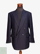 Blazer Cruzado en Paño Espiga Azul Marino Roy Robson Talla LXL - Miniatura 1