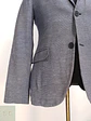 Blazer Texturizado de Algodón y Lino Corte Slim Fit H&M Talla XS - Miniatura 2