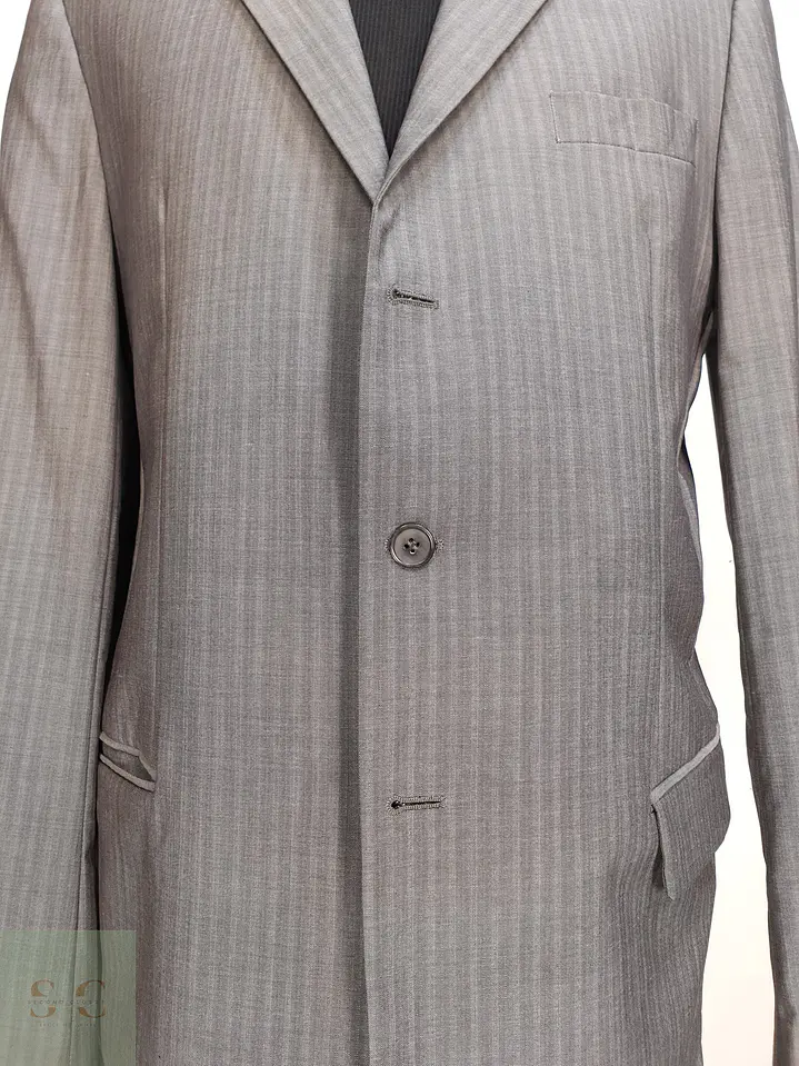 Blazer de Lana Virgen con Trama de Microrrayas Daniel Hechter Talla L 5