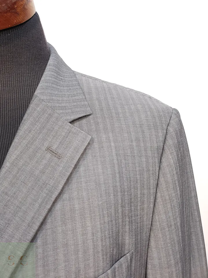 Blazer de Lana Virgen con Trama de Microrrayas Daniel Hechter Talla L 7