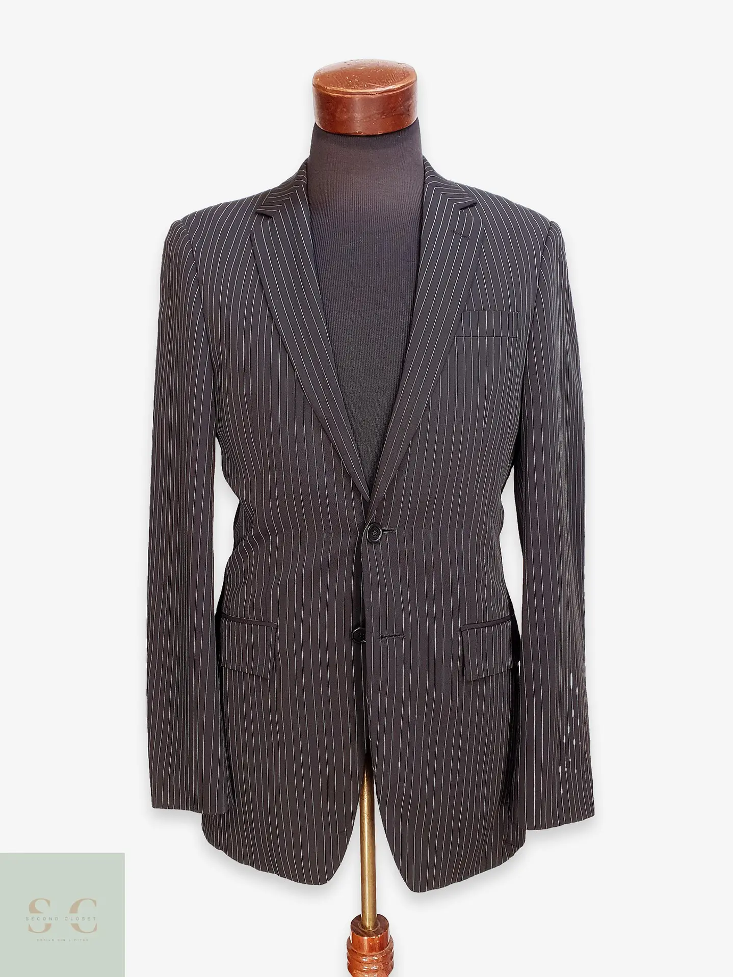 Blazer Sastre Slim Fit con Raya Diplomática S.V.T. Talla SM 1