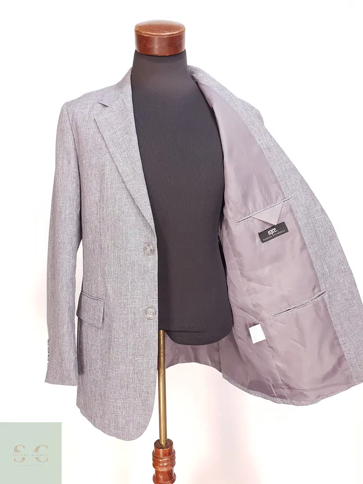 Blazer Estructurado de Trama Jaspeada Gris b.p.c. bonprix collection Talla ML 8