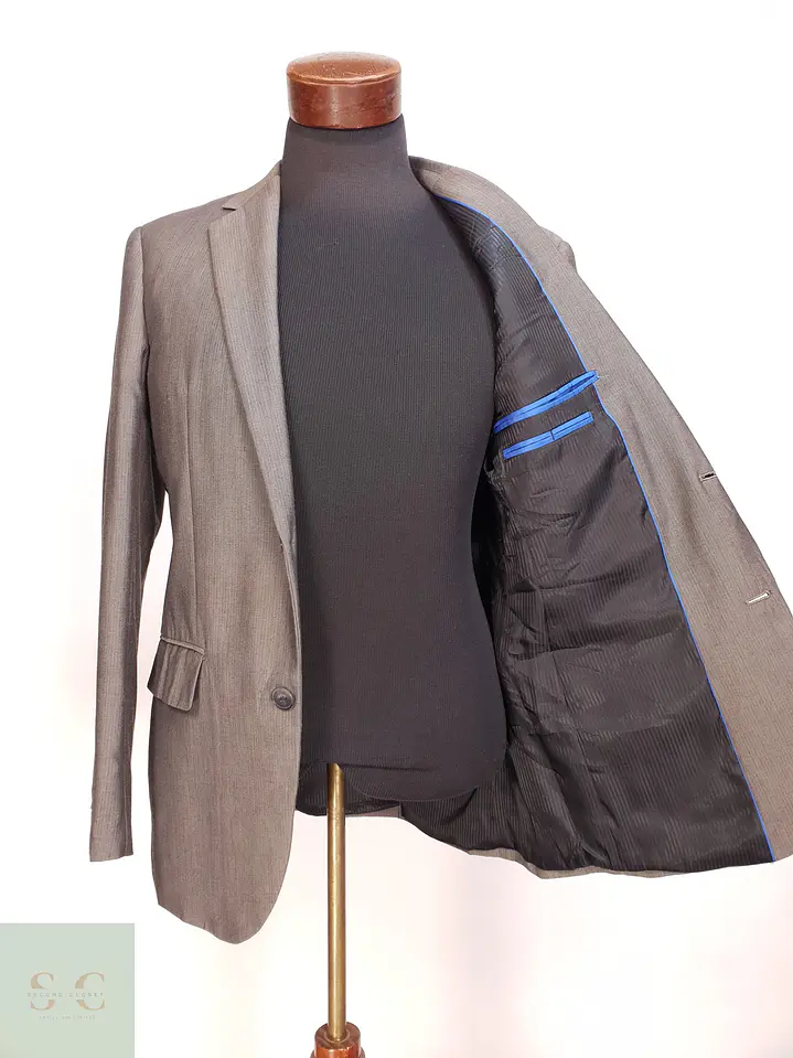 Blazer Estructurado Microtexturizado Solapa Clásica Esprit Talla M 5