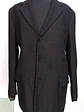 Blazer Estructurado en Mezcla de Viscosa y Lino Negro Henry Morell Talla XXL - Miniatura 3