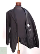Blazer Estructurado en Mezcla de Viscosa y Lino Negro Henry Morell Talla XXL - Miniatura 8