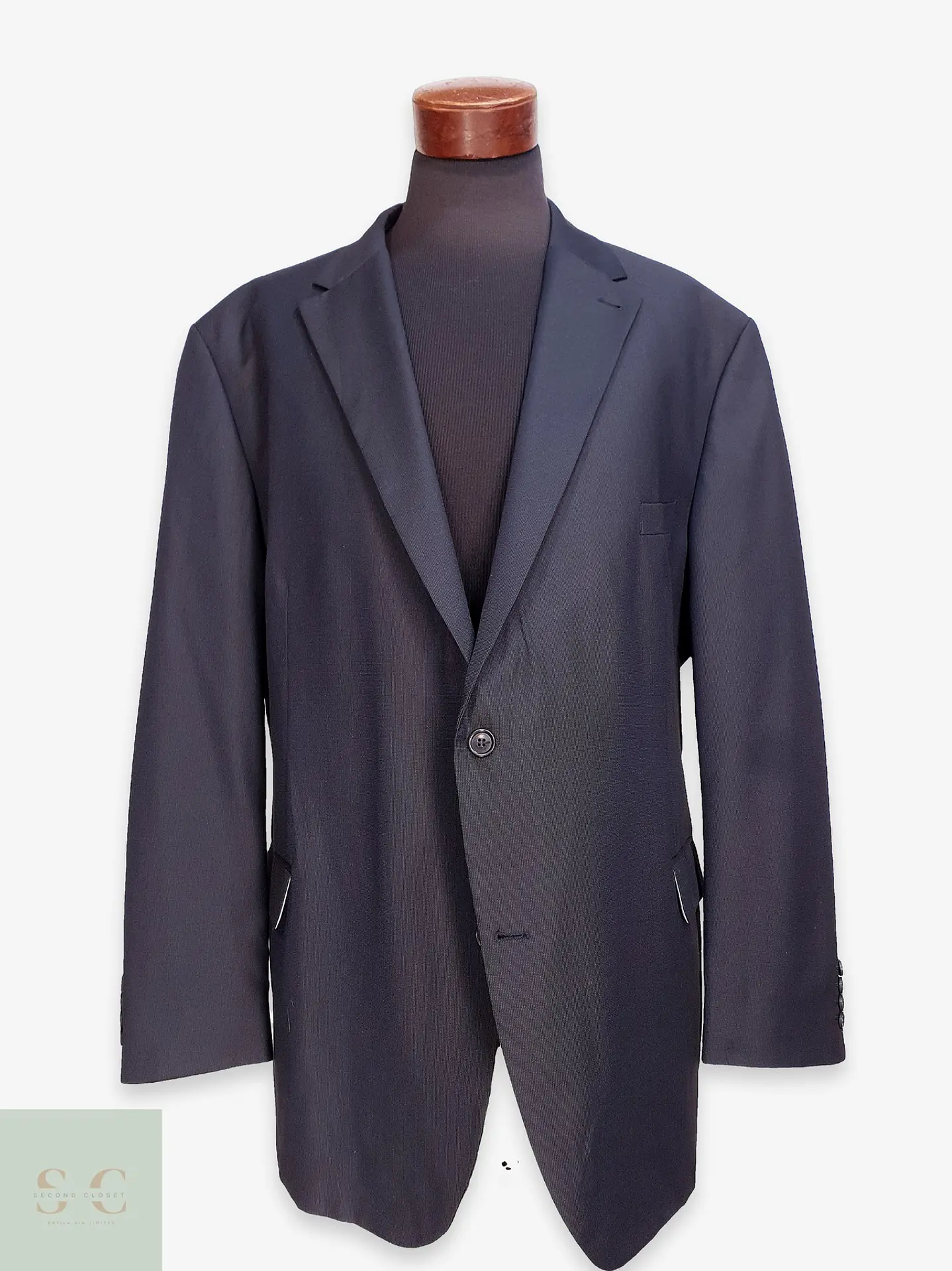 Blazer Clásico Azul Marino de Microtextura Canda Talla XXXL 1