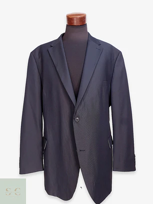 Blazer Clásico Azul Marino de Microtextura Canda Talla XXXL