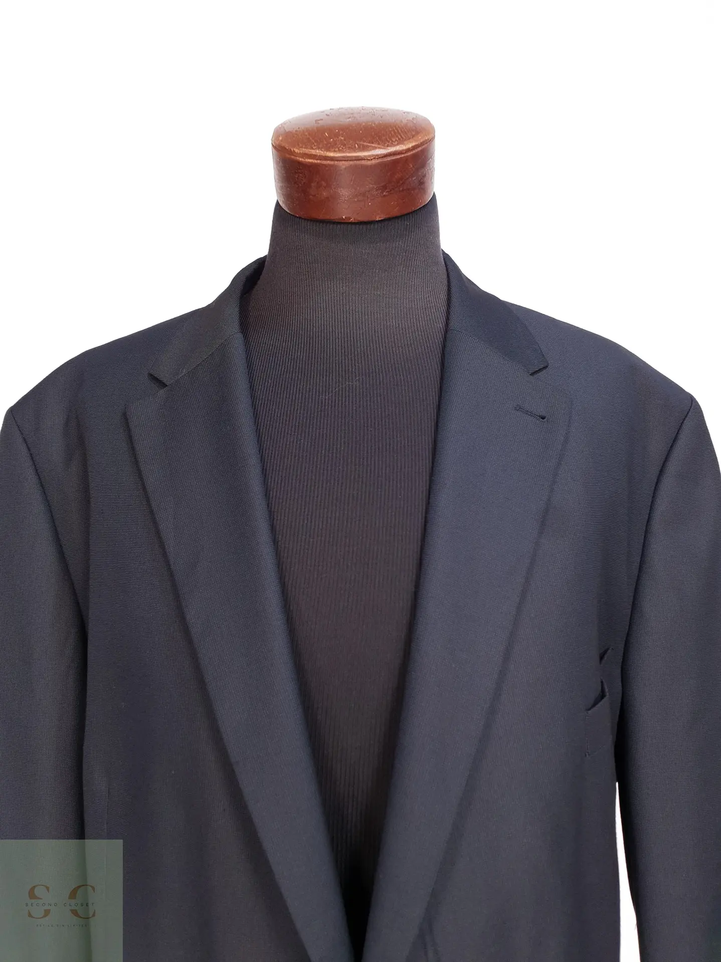Blazer Clásico Azul Marino de Microtextura Canda Talla XXXL 4