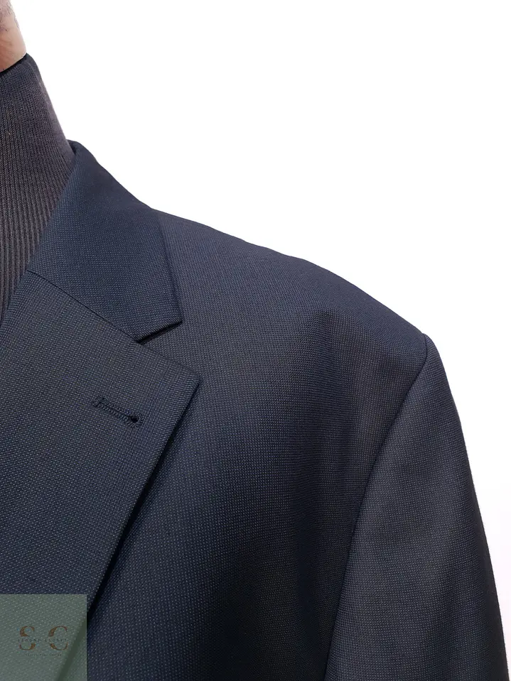 Blazer Clásico Azul Marino de Microtextura Canda Talla XXXL 5