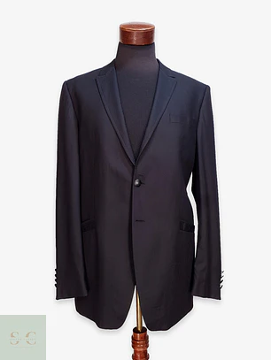 Blazer Formal Estructurado en Mezcla de Lana y Seda Wilvorst Talla L