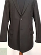 Blazer Negro Estructurado Solapa Muesca Mauro Ferrini Talla XL - Miniatura 2