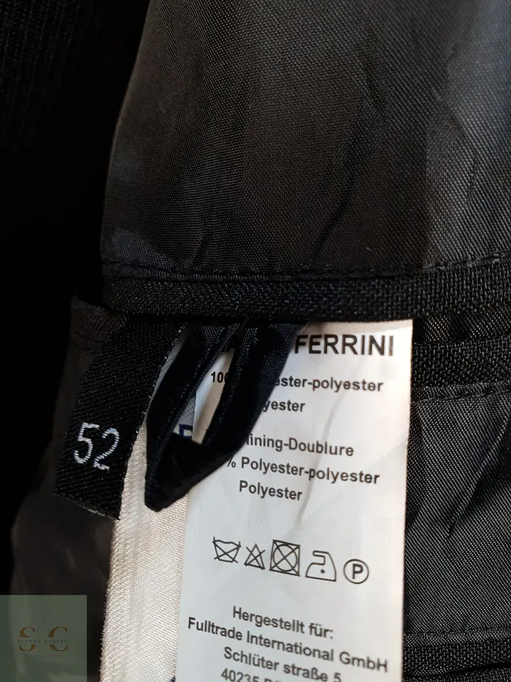 Blazer Negro Estructurado Solapa Muesca Mauro Ferrini Talla XL 5