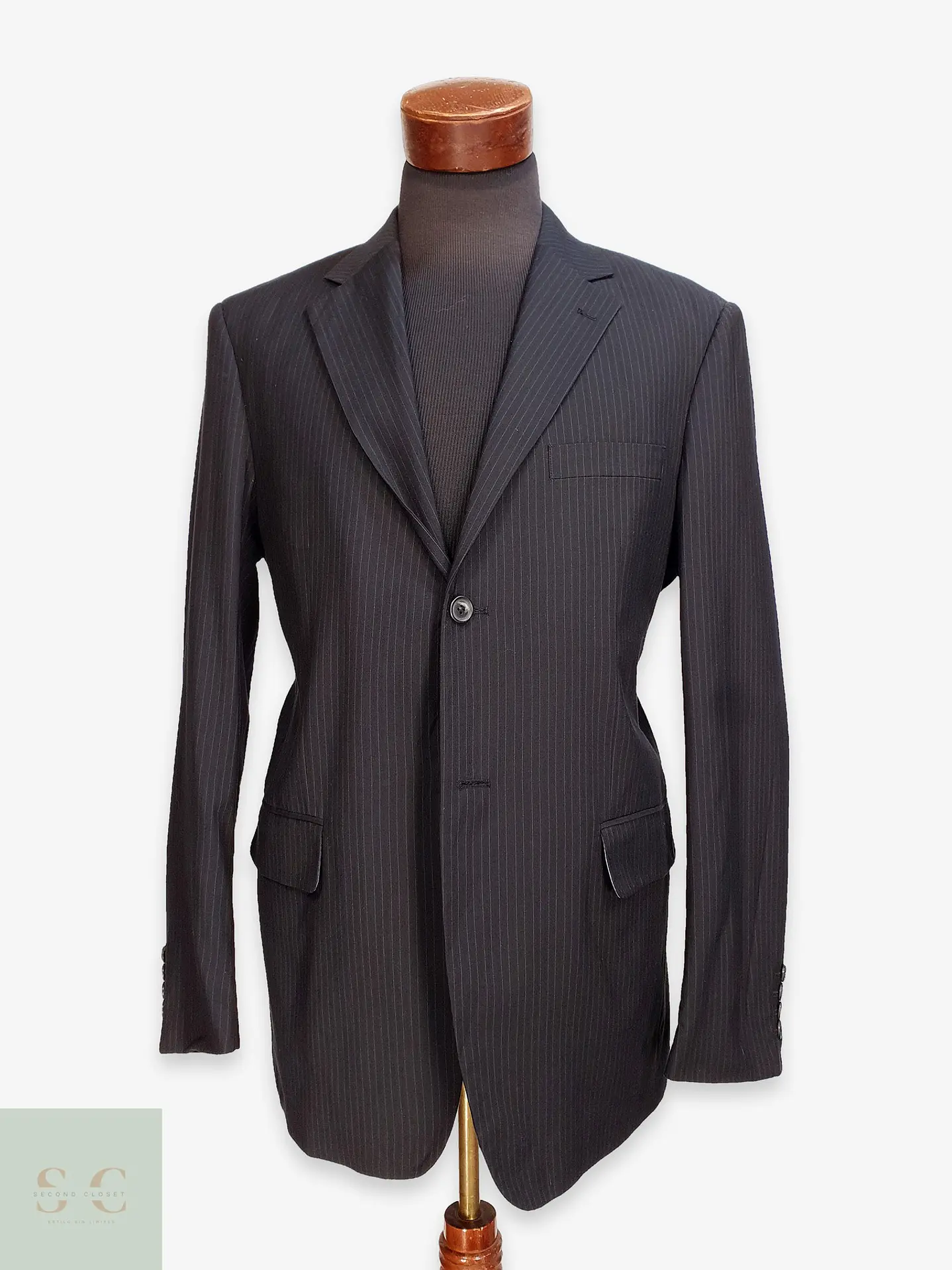 Blazer Clásico de Rayas Diplomáticas Angelo Litrico Talla L 1