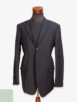 Blazer Clásico de Rayas Diplomáticas Angelo Litrico Talla L