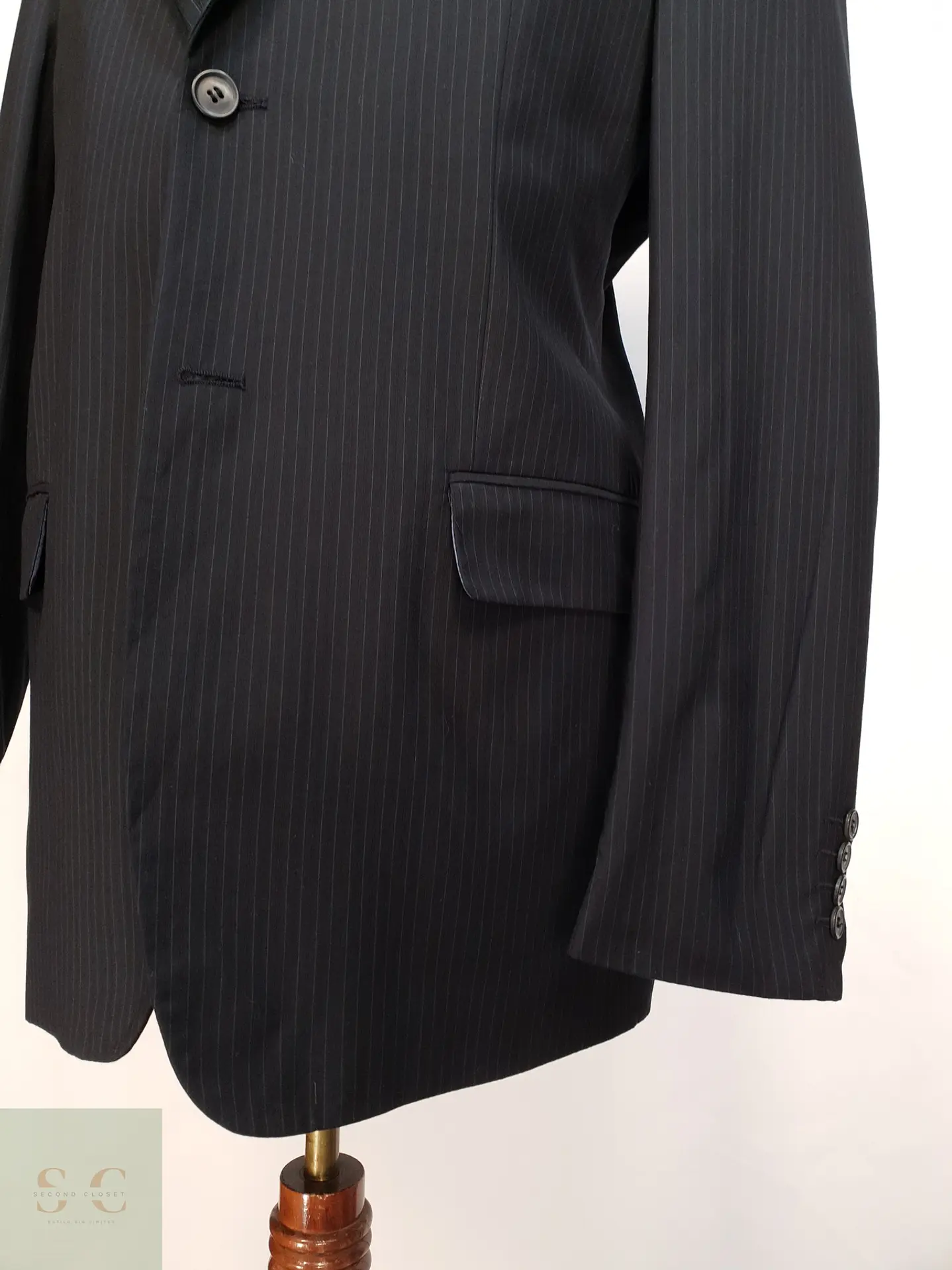 Blazer Clásico de Rayas Diplomáticas Angelo Litrico Talla L 3