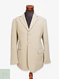 Blazer Beige con Raya Diplomática y Cierre de Tres Botones CANDA Talla XL - Miniatura 1