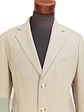 Blazer Beige con Raya Diplomática y Cierre de Tres Botones CANDA Talla XL - Miniatura 3