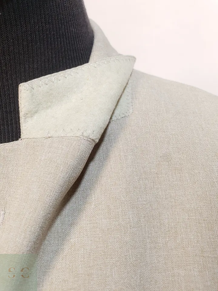 Blazer Estructurado Tono Beis de Solapa Muesca C.A.N.D.A Collection at C&A Talla XL 5