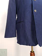 Chaqueta Sastrería de Cuello Mao en Mezcla de Lino y Algodón Walbusch Talla L - Miniatura 2