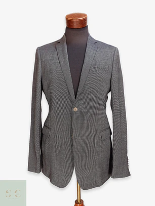 Blazer Slim Fit en Lana Virgen Microestructurada Strellson Talla SM