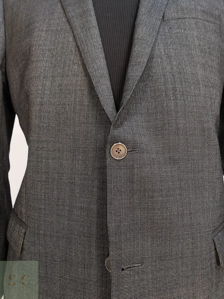 Blazer Slim Fit en Lana Virgen Microestructurada Strellson Talla SM 3