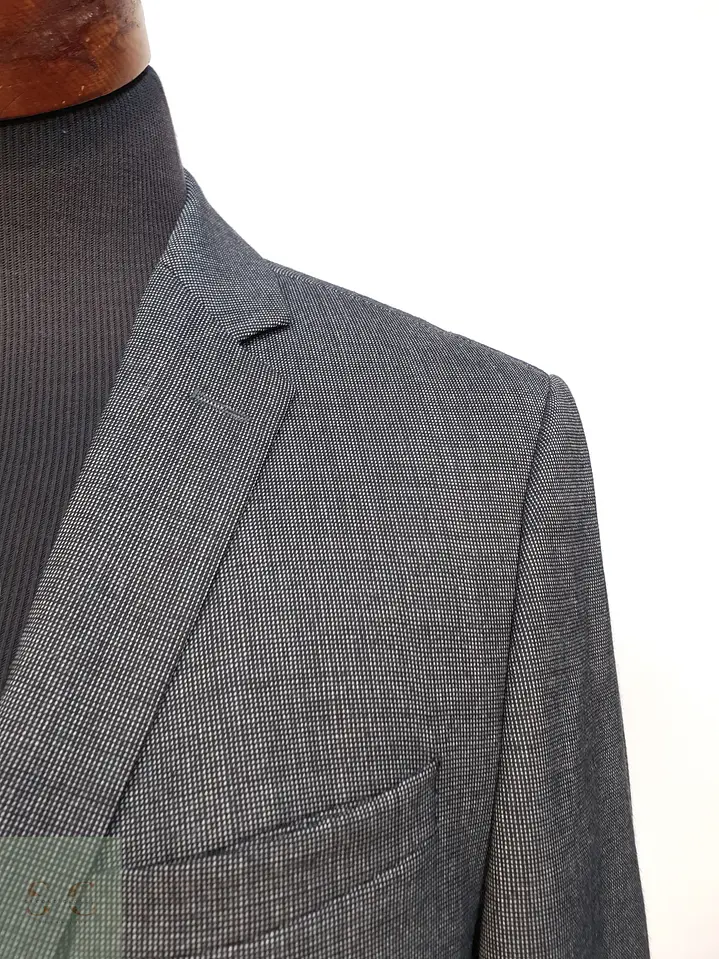 Blazer Slim Fit en Lana Virgen Microestructurada Strellson Talla SM 5