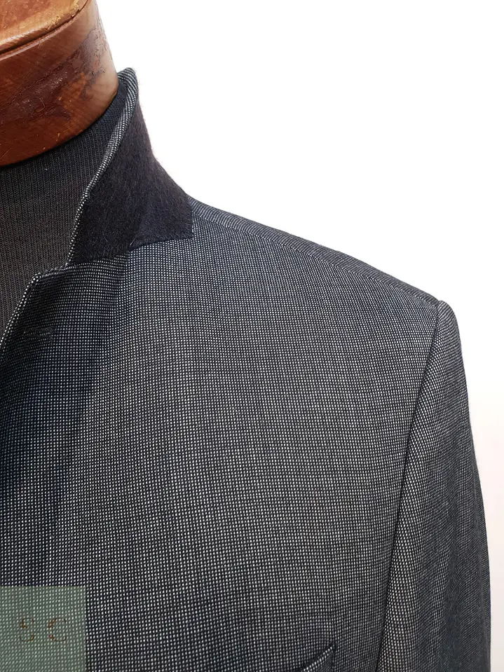 Blazer Slim Fit en Lana Virgen Microestructurada Strellson Talla SM 6