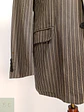 Blazer Estructurado de Tejido Listado Bicolor Alba Moda Talla ML - Miniatura 2
