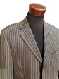 Blazer Estructurado de Tejido Listado Bicolor Alba Moda Talla ML - Miniatura 4