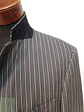 Blazer Estructurado de Tejido Listado Bicolor Alba Moda Talla ML - Miniatura 5