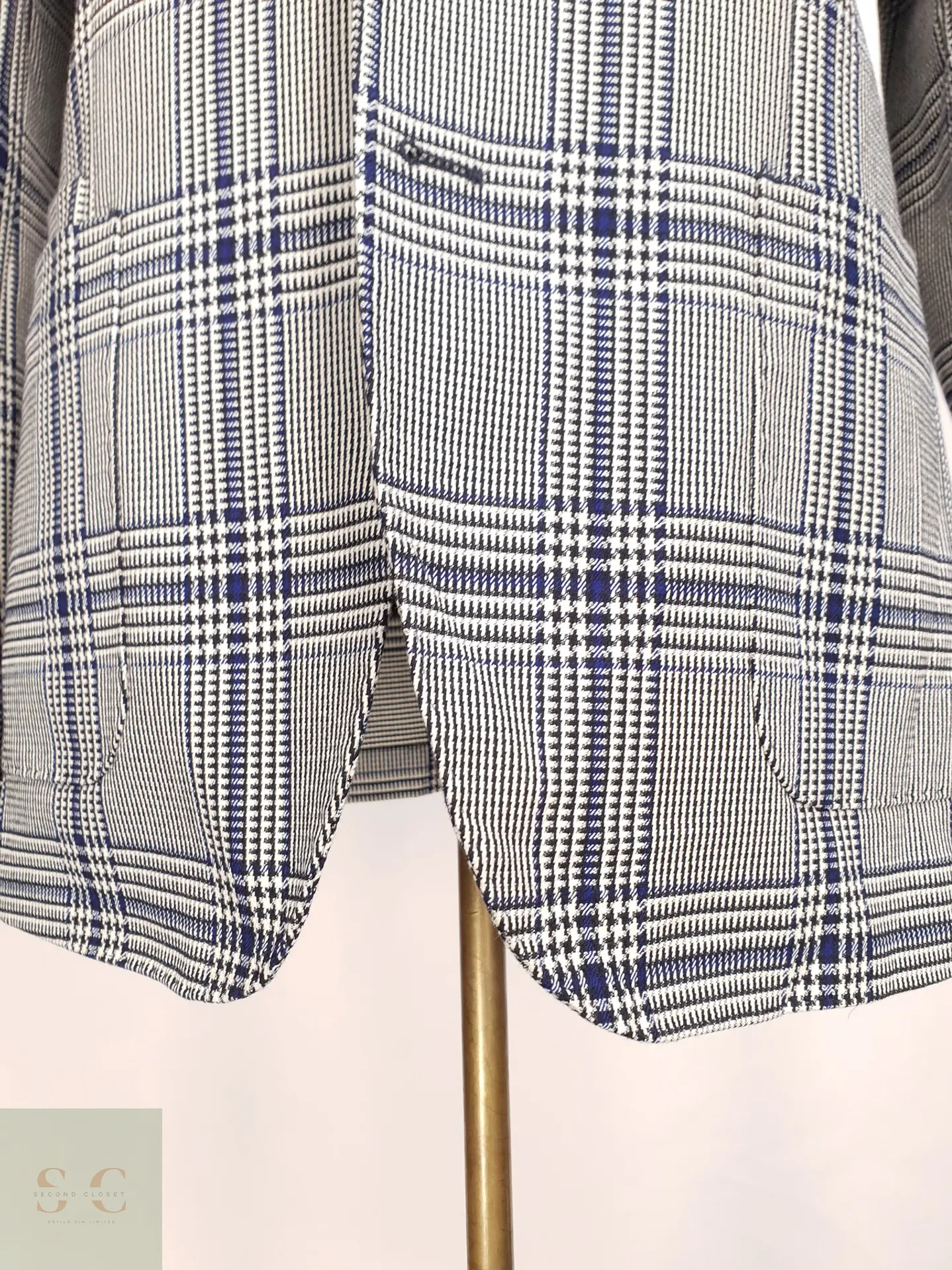 Blazer Estructurado en Patrón Príncipe de Gales Scotch & Soda Talla M 2