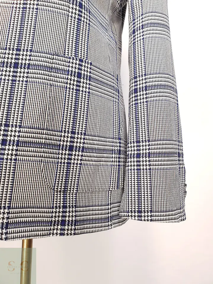Blazer Estructurado en Patrón Príncipe de Gales Scotch & Soda Talla M 3