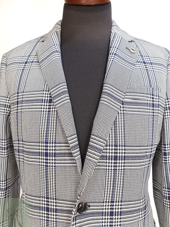 Blazer Estructurado en Patrón Príncipe de Gales Scotch & Soda Talla M 4