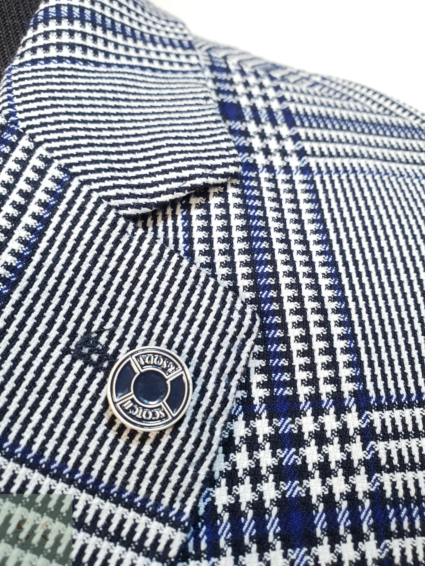 Blazer Estructurado en Patrón Príncipe de Gales Scotch & Soda Talla M 5