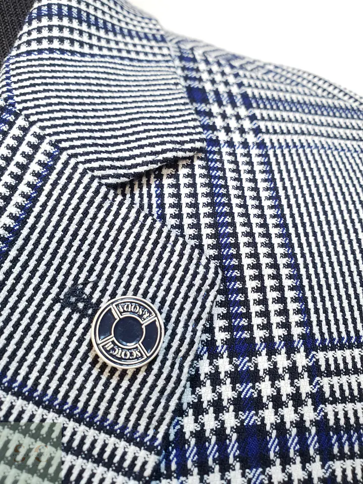Blazer Estructurado en Patrón Príncipe de Gales Scotch & Soda Talla M 5