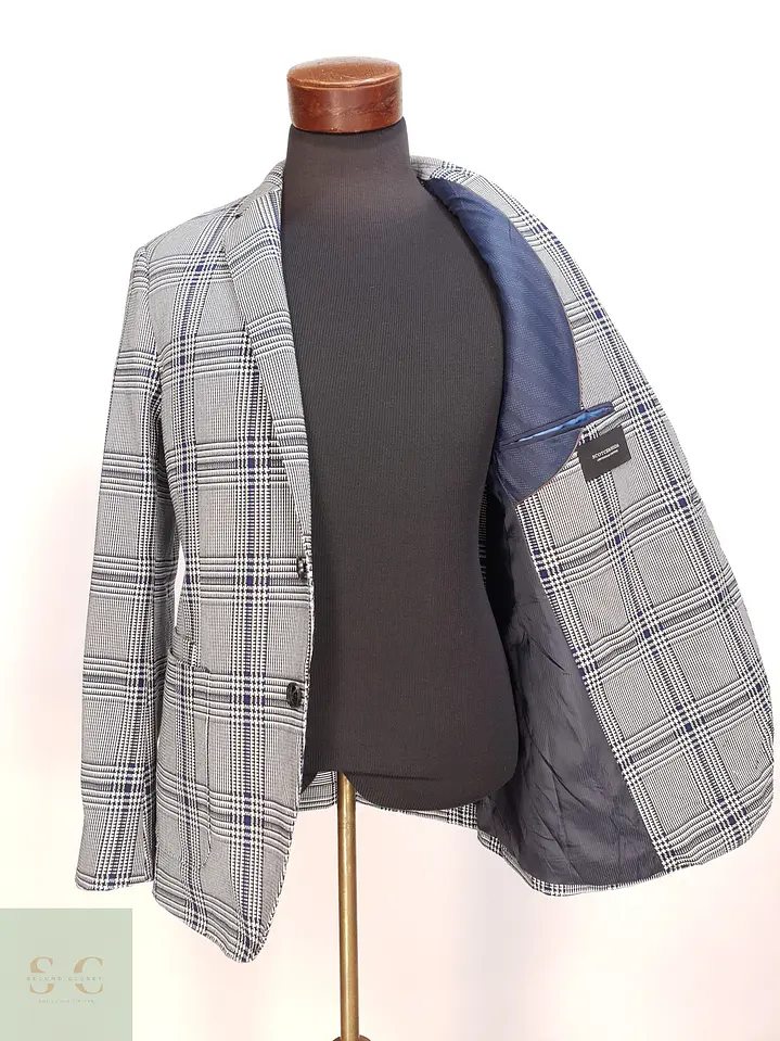 Blazer Estructurado en Patrón Príncipe de Gales Scotch & Soda Talla M 7