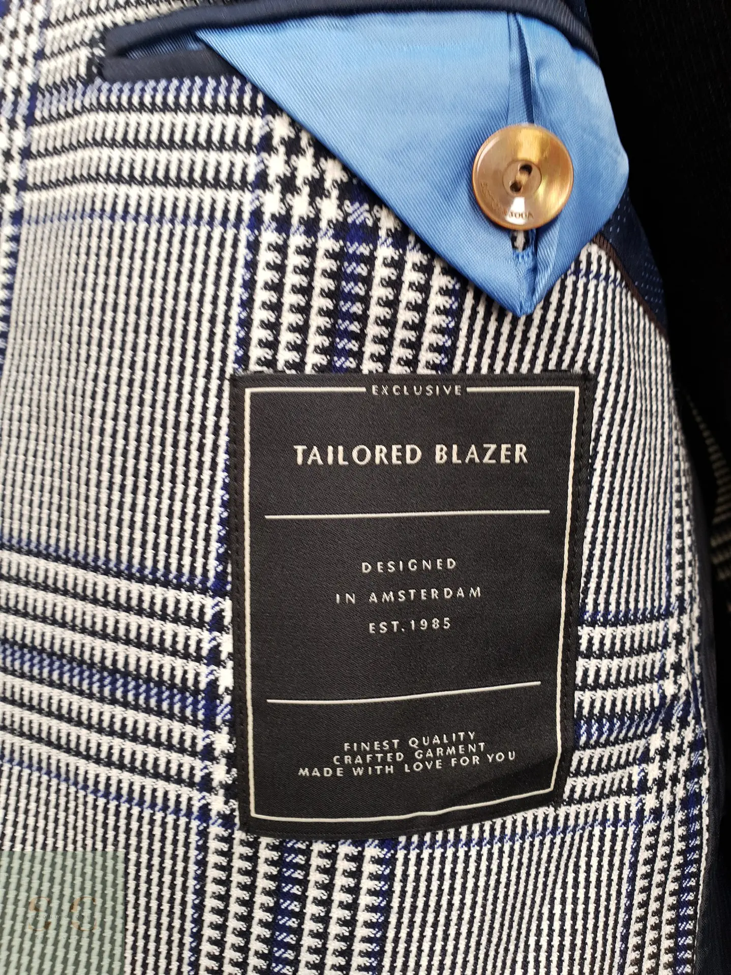 Blazer Estructurado en Patrón Príncipe de Gales Scotch & Soda Talla M 8