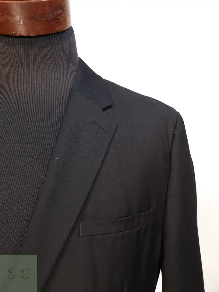 Blazer Negro Slim Fit de Corte Moderno Angelo Litrico Talla SM 4