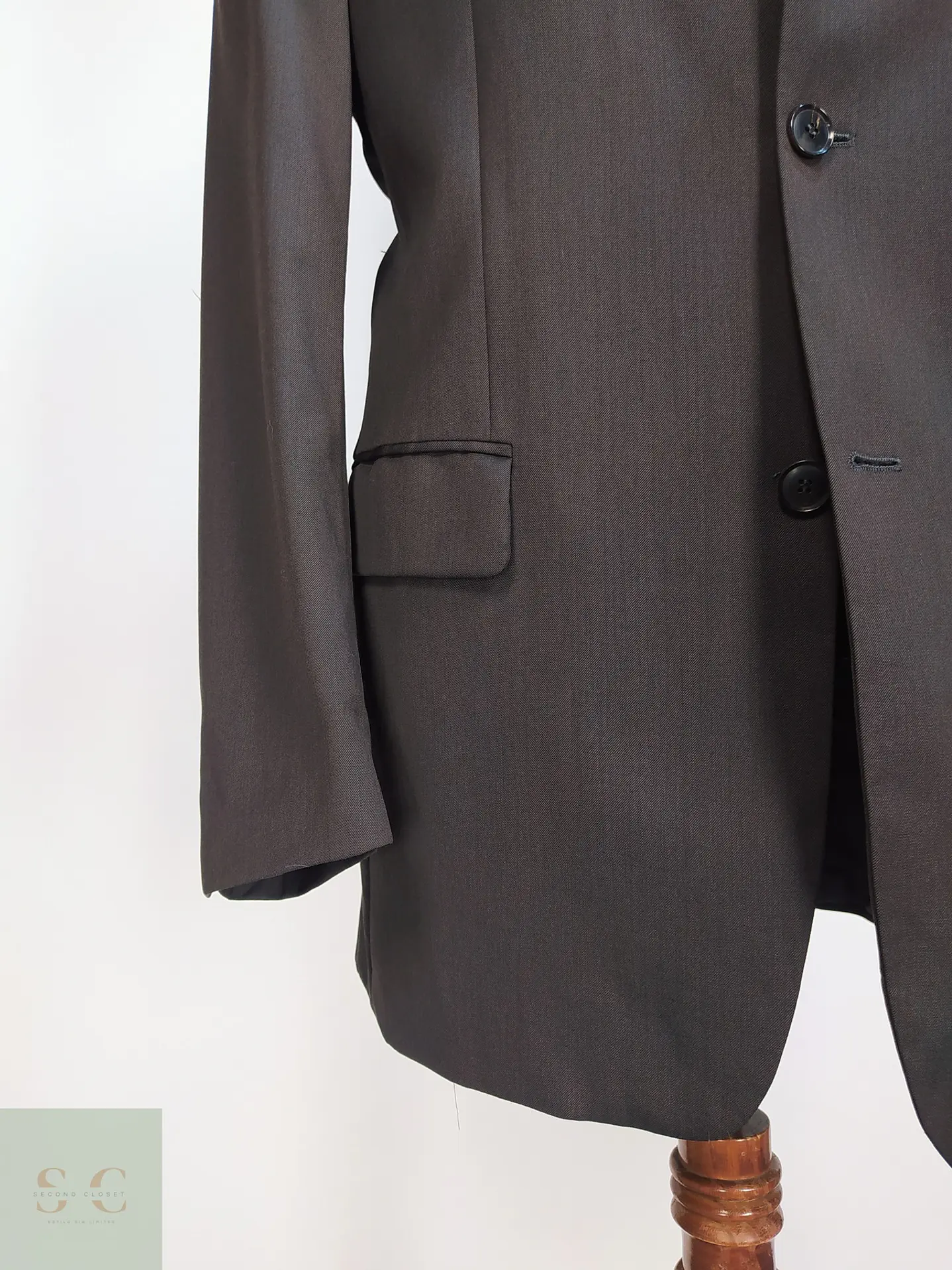 Blazer Sartorial en Lana Italiana Super 100's Pierre Cardin Talla L 2
