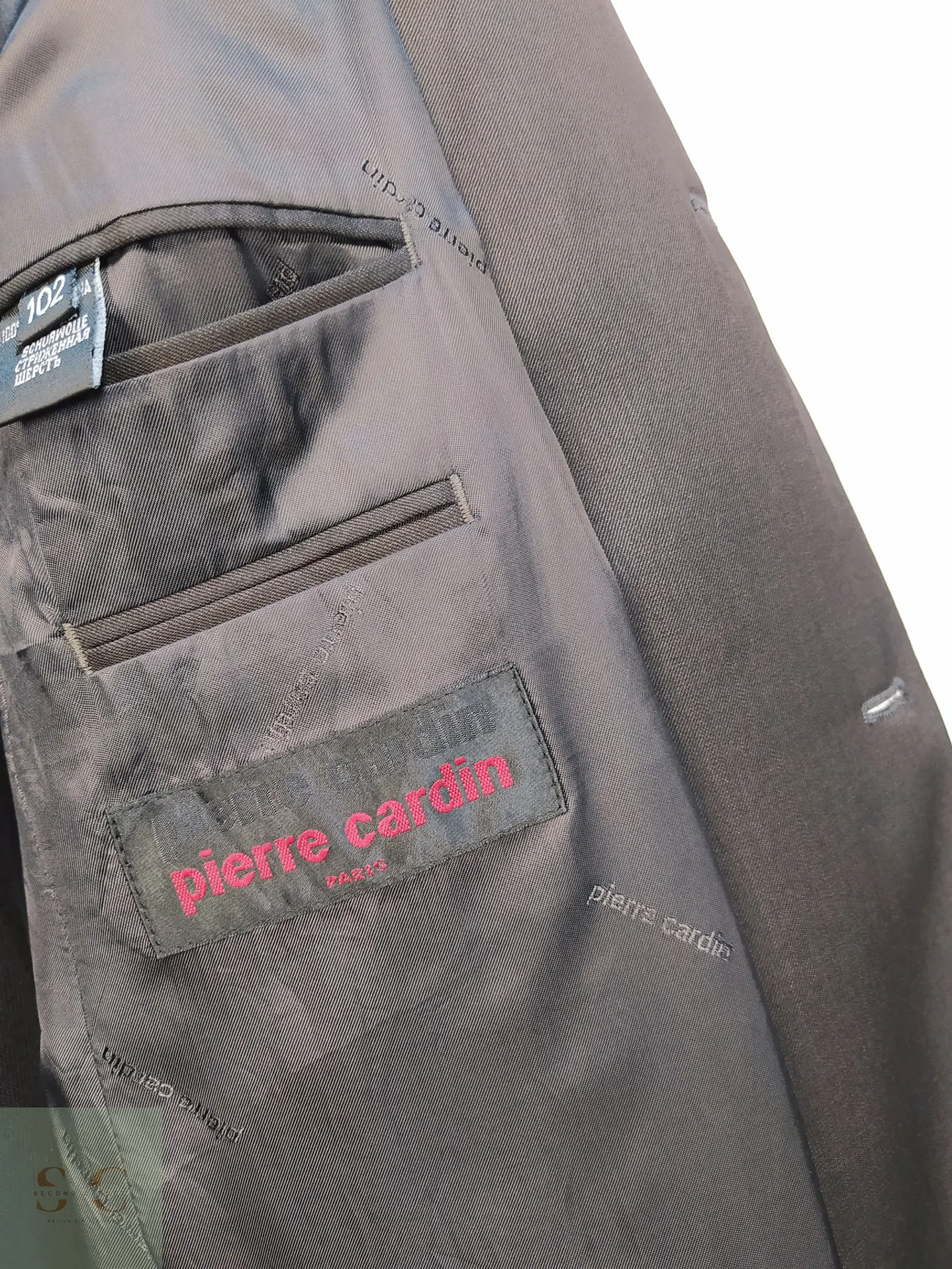 Blazer Sartorial en Lana Italiana Super 100's Pierre Cardin Talla L 6