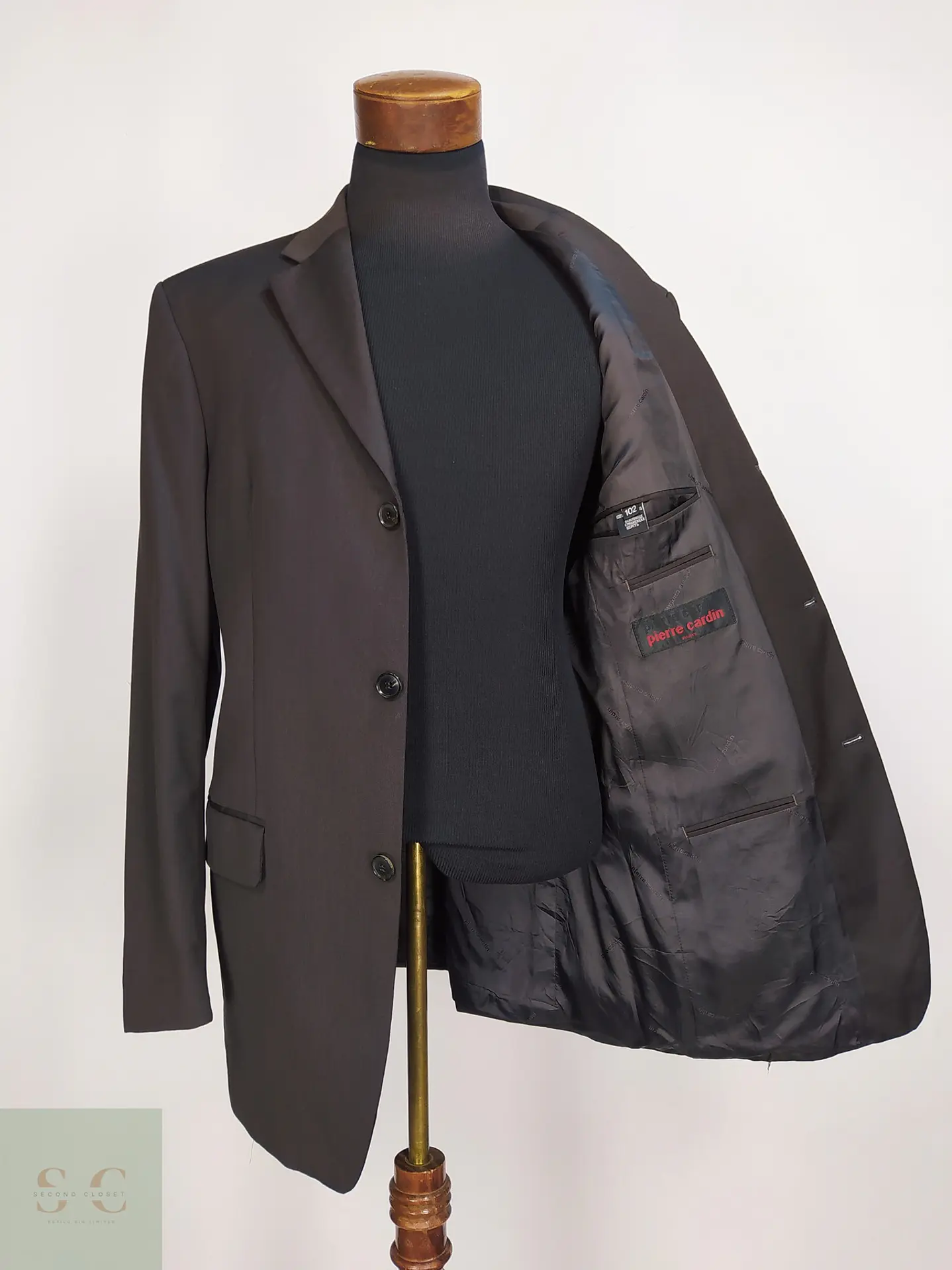 Blazer Sartorial en Lana Italiana Super 100's Pierre Cardin Talla L 7