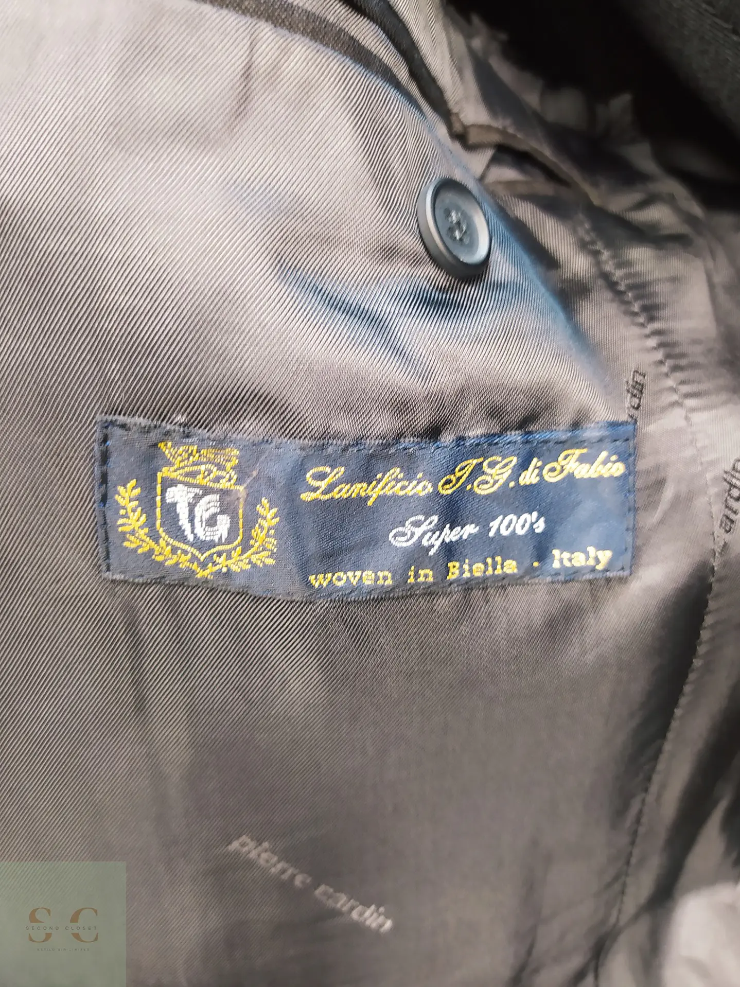 Blazer Sartorial en Lana Italiana Super 100's Pierre Cardin Talla L 8