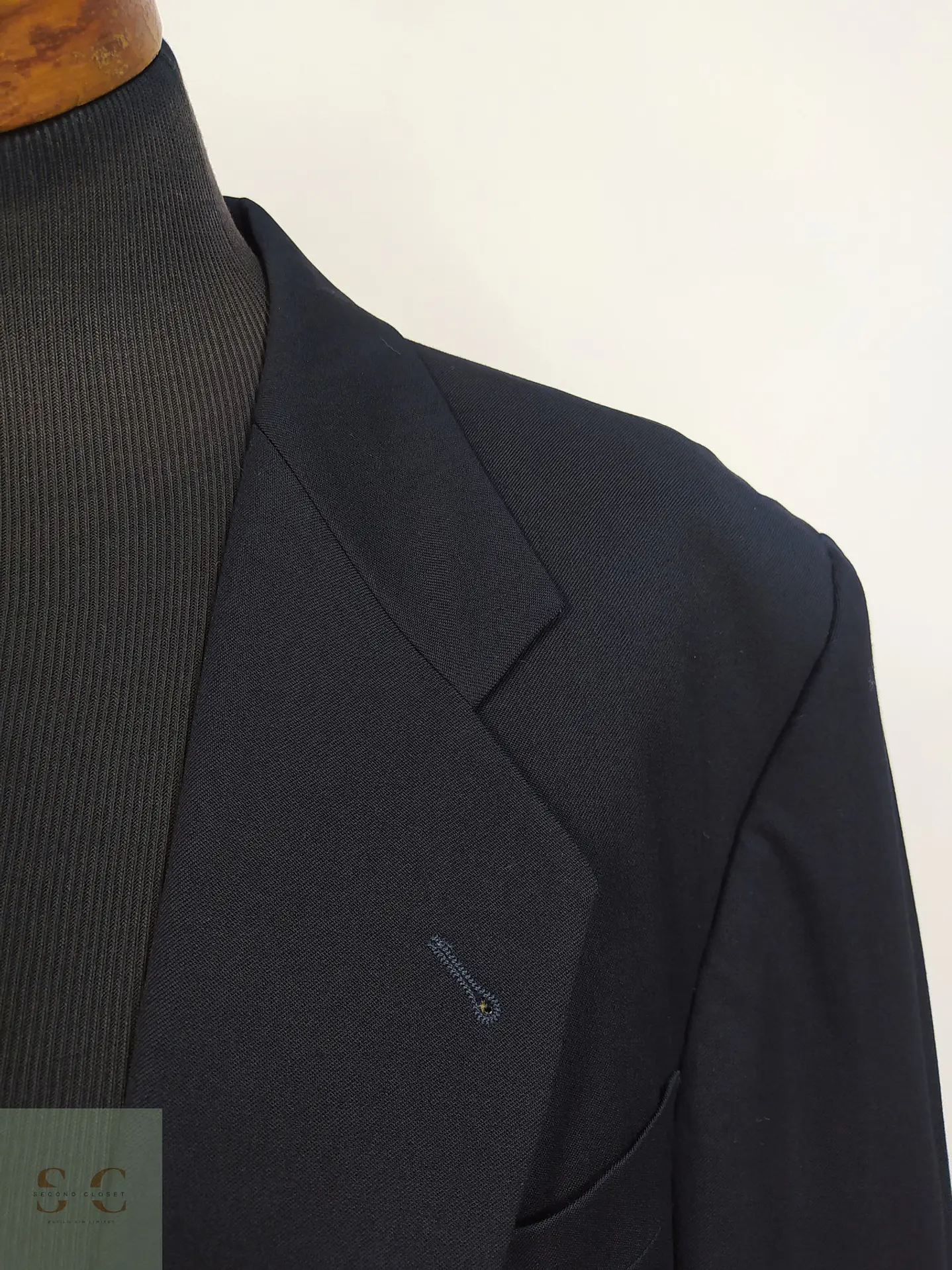 Blazer Marino Clásico en Lana Virgen con Botones Dorados Braun Hamburg Talla XXL 4