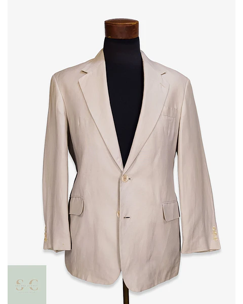 Blazer Ligero de Lino y Viscosa Tono Crudo C&A Talla L