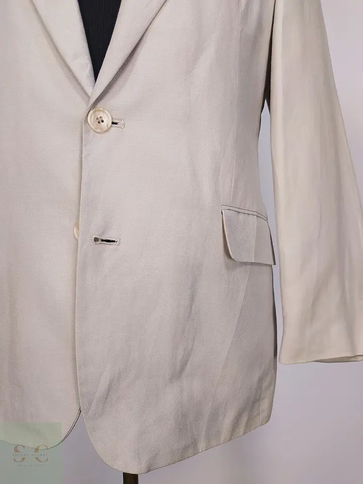 Blazer Ligero de Lino y Viscosa Tono Crudo C&A Talla L 3