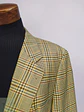 Blazer de Paño de Lana Virgen con Patrón de Cuadros Mostaza Talla L - Miniatura 5