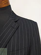 Blazer Recto Clásico Pinstripe Negro Talla M - Miniatura 5